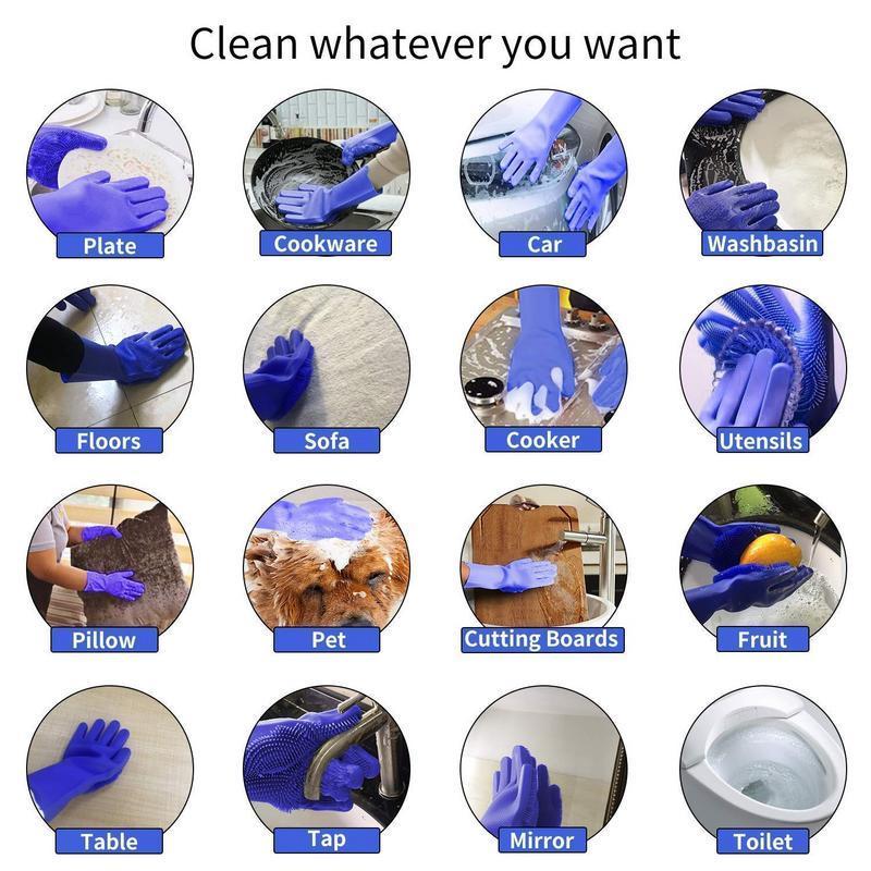 Cleaning Gloves - Magic Silicon Cleaning Gloves